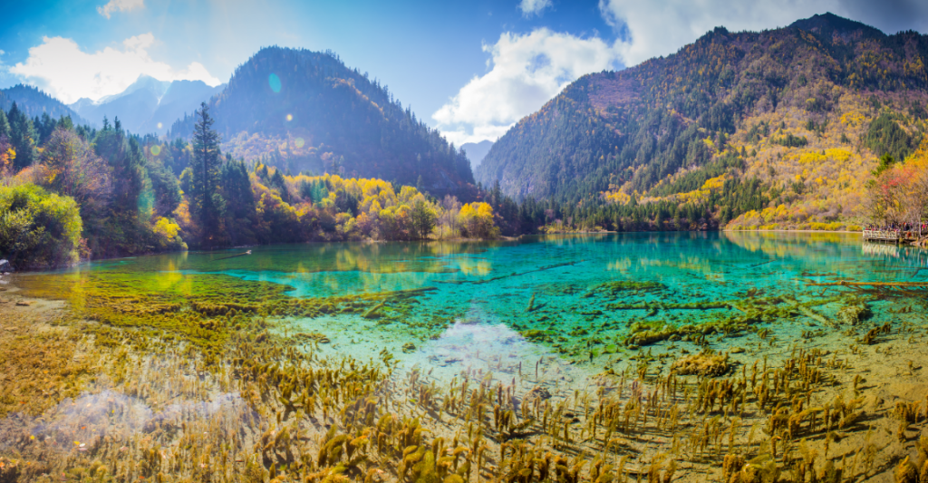 Río Jiuzhaigou, China
