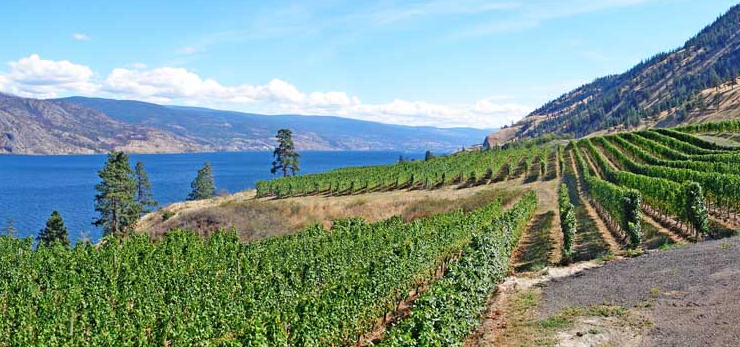 lago Okanagan en Canadá