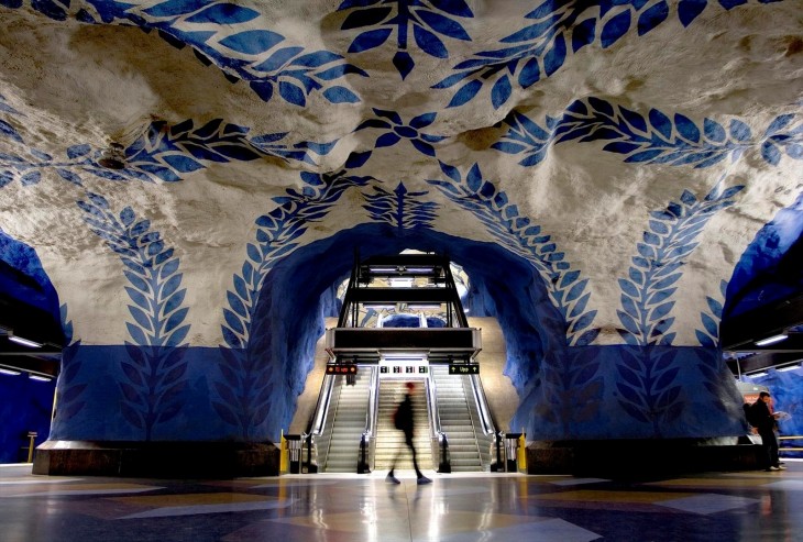 El metro de Estocolmo, una auténtica exposición de arte