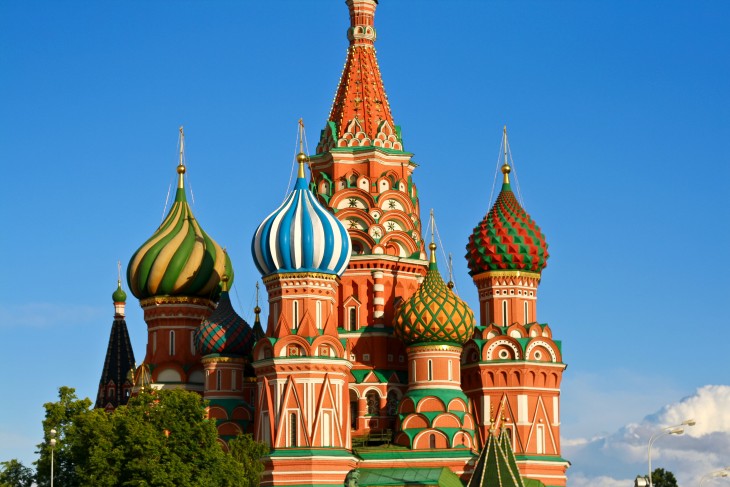 Catedral de San Basilio en Moscu, Rusia