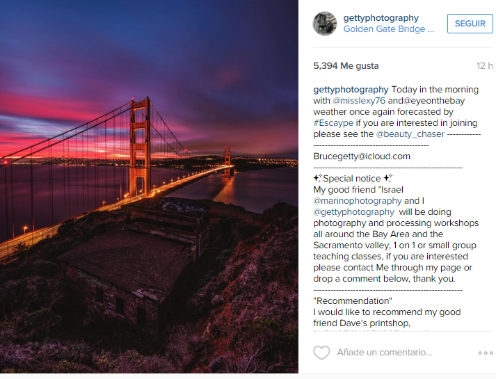Lugares más fotografiados