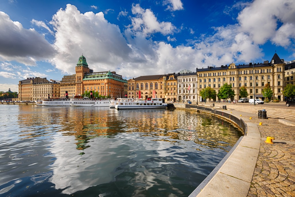 View over old buildings in Stockholm, Sweden